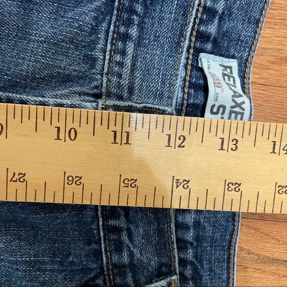 Levi’s Men 559 38 x 32 Blue Jeans Relaxed Straight Distressed Whiskers - Picture 10 of 15